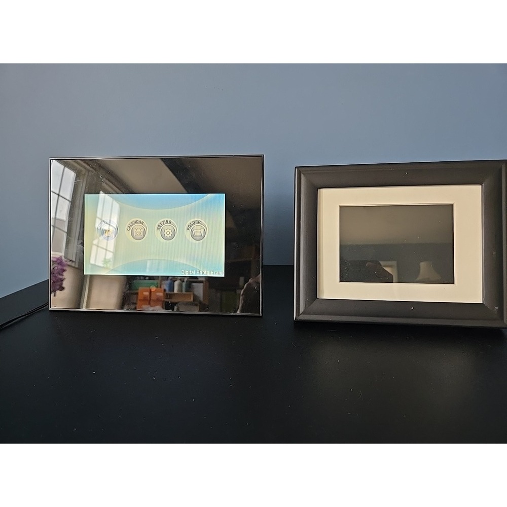 Sunpak Digital 7" Photo Frame Black LCD Display Built-In Memory & Pandigital Fra
